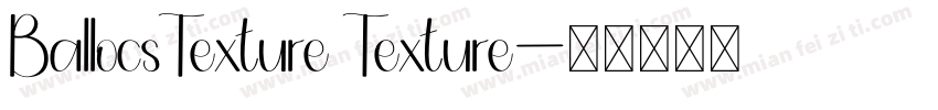 BallocsTexture Texture字体转换